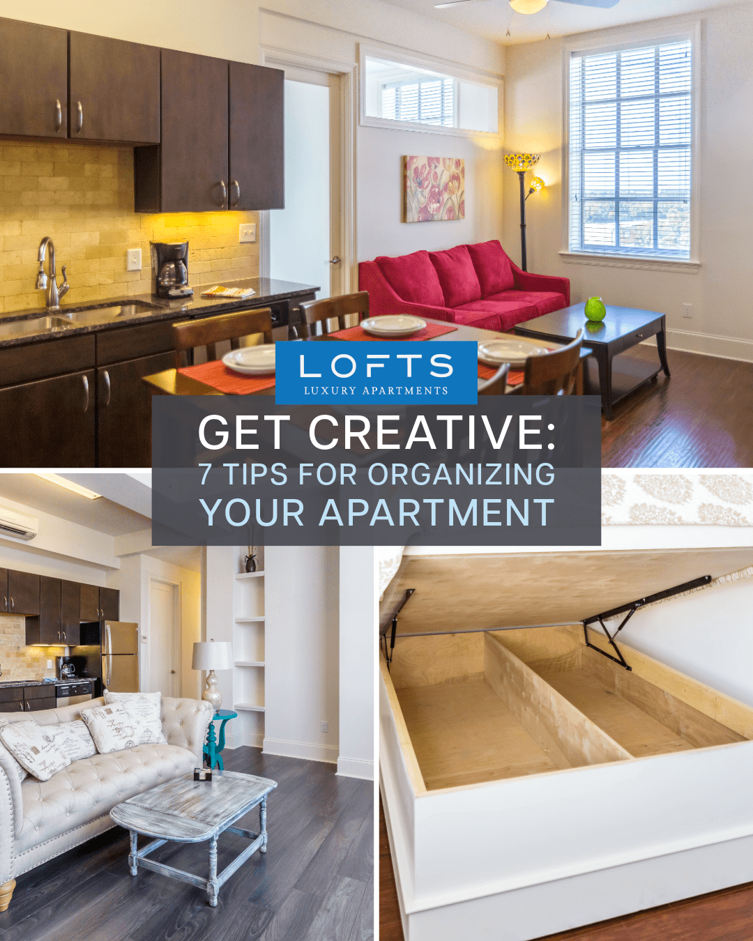 Get Creative With 7 Tips For Organizing Your Apartment